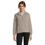 NORTH Fleecejacke Damen 300 g/m² Braun – Vorderansicht