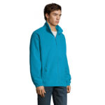 NORTH Fleecejacke Herren Blau – Seitenansicht