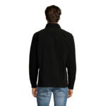NORTH Fleecejacke Herren Schwarz – Rückansicht