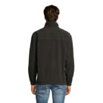 NORTH Fleecejacke Herren Schwarz – Rückansicht