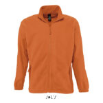 NORTH Fleecejacke Herren Orange – Vorderansicht