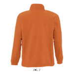 NORTH Fleecejacke Herren Orange – Rückansicht