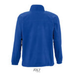 NORTH Fleecejacke Herren Blau – Rückansicht