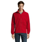 NORTH Fleecejacke Herren Rot – Vorderansicht