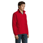 NORTH Fleecejacke Herren Rot – Seitenansicht