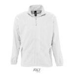 NORTH Fleecejacke Herren White – Vorderansicht
